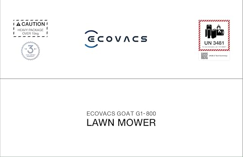 ECOVACS GOAT G1-800 Mähroboter ohne Begrenzungskabel 800㎡, Rasenmäher Roboter mit TrueMapping-Multifusionslokalisierung, Smart Hindernisvermeidung, 16-Zonen-Management, 45% Steigung, Videomanager