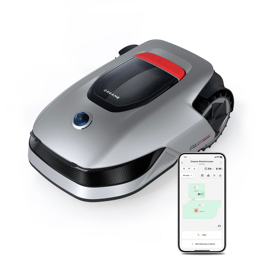 Dreame Intelligent Mähroboter Mower A1, Rasenmäher Roboter, App-Steuerung, OmniSense-Technologie, Intuitives Bereichsmanagement, Intelligente Hindernisvermeidung