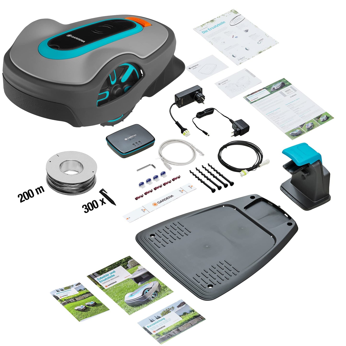 Gardena Mähroboter smart SILENO life 1000 m² Set: Innovative LONA AI-Technologie, Steuerung per App, SensorControl, für Steigungen bis zu 35 Prozent, inkl. smart Gateway, DE-Version (19702-60)