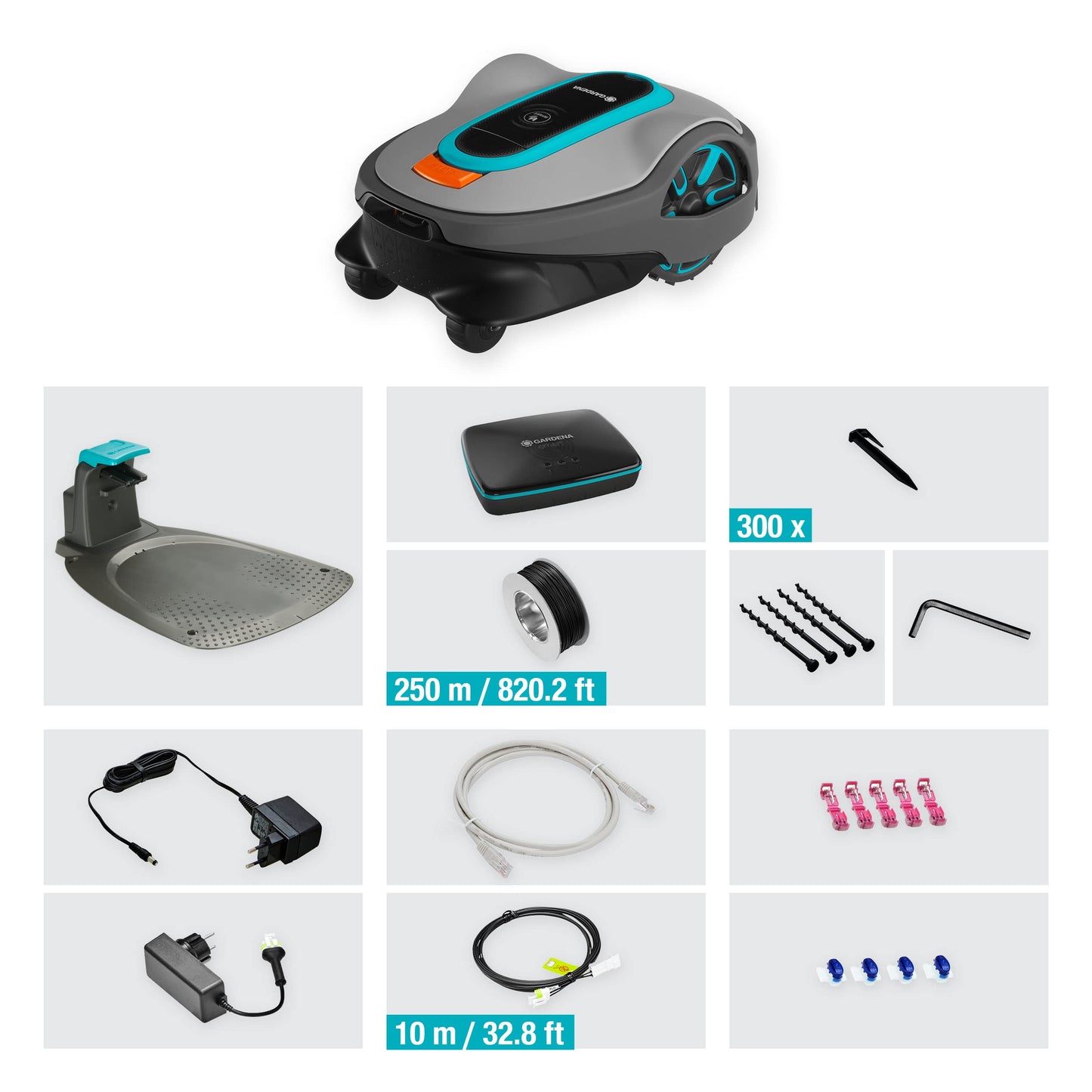 Gardena Mähroboter smart SILENO Life 1500 m² Set: Innovative LONA AI-Technologie, Steuerung per App, SensorControl, für Steigungen bis zu 35 Prozent, inkl. smart Gateway, DE-Version (19704-60)