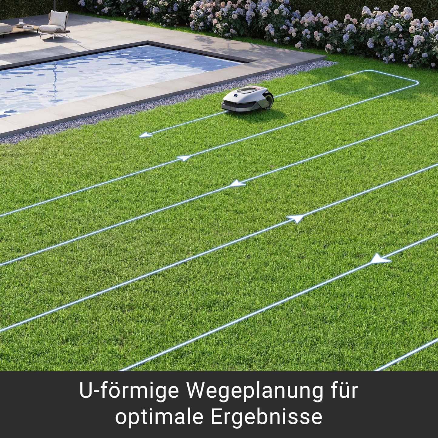 Dreame Intelligent Mähroboter Mower A1, Rasenmäher Roboter, App-Steuerung, OmniSense-Technologie, Intuitives Bereichsmanagement, Intelligente Hindernisvermeidung